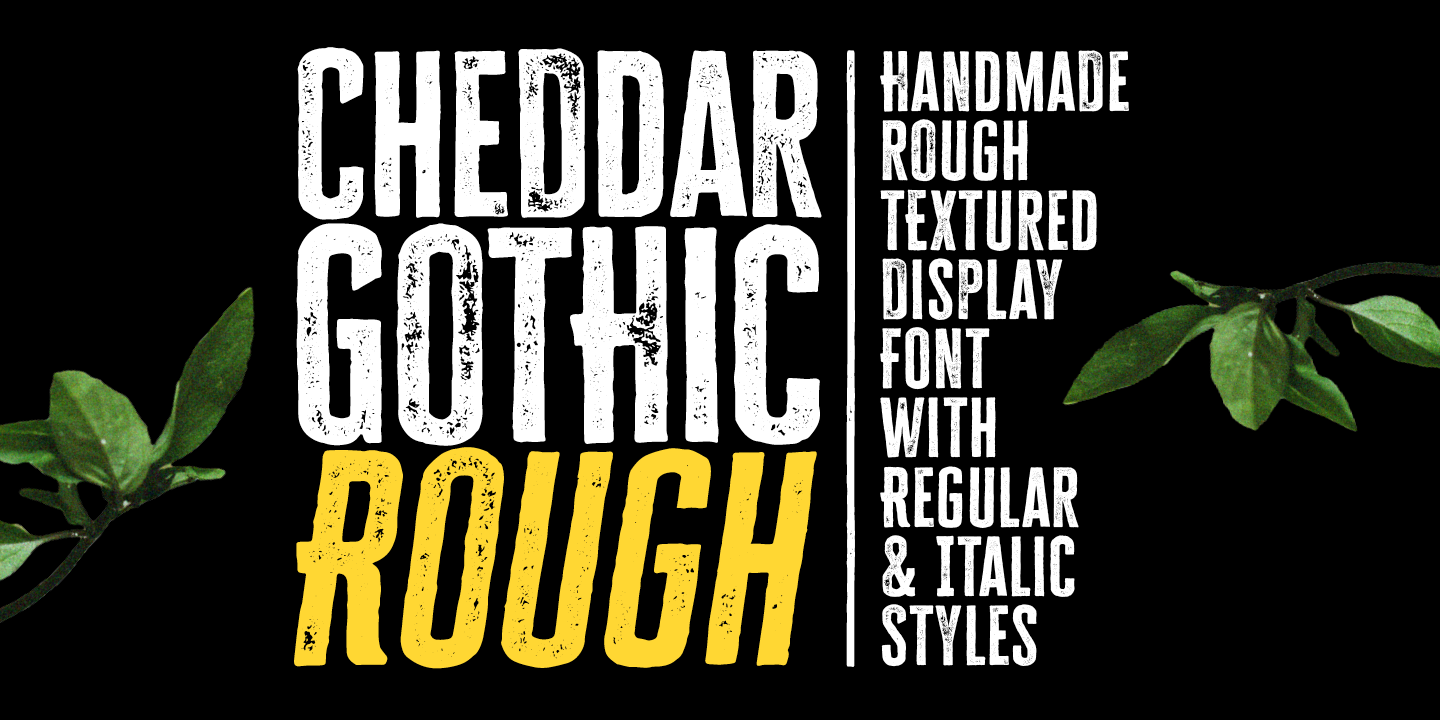 Пример шрифта Cheddar Gothic Rough #1